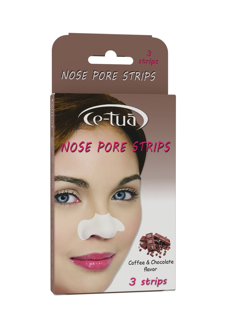 سي-توا شرائط سيتواه لتنقية المسام وازالة الرؤوس السوداء - 3 شرائط - قوة - شيكولاتة  - Cetua - Image 1